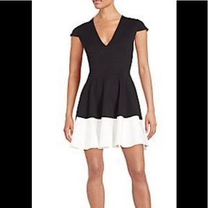 Halston Heritage Colorblock Ponte dress